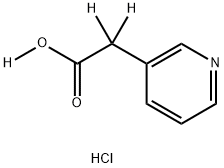 3-Pyridylacetic--d2 Acid-OD DCl Struktur