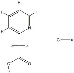 2-Pyridylacetic--d2 Acid-OD DCl Struktur