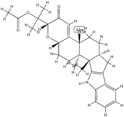 1'-O-acetylpaxilline Struktur