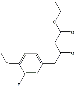 ethyl 4-(3-fluoro-4-methoxyphenyl)-3-oxobutanoate Struktur