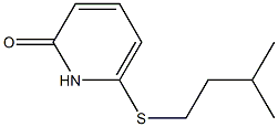 2(1H)-Pyridinone,6-[(3-methylbutyl)thio]-(9CI) Struktur