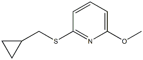 Pyridine,2-[(cyclopropylmethyl)thio]-6-methoxy-(9CI) Struktur