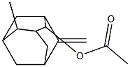 4-methyl-8-methylenetricyclo[3.3.1.13,7]dec-2-yl acetate Struktur