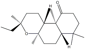 (3S,6aα,10bα)-3α-Ethyldodecahydro-3,4aβ,7,7,10aβ-pentamethyl-10H-naphtho[2,1-b]pyran-10-one Struktur