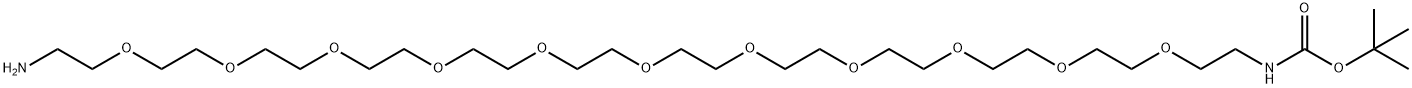 Boc-NH-PEG11-CH2CH2NH2 Struktur