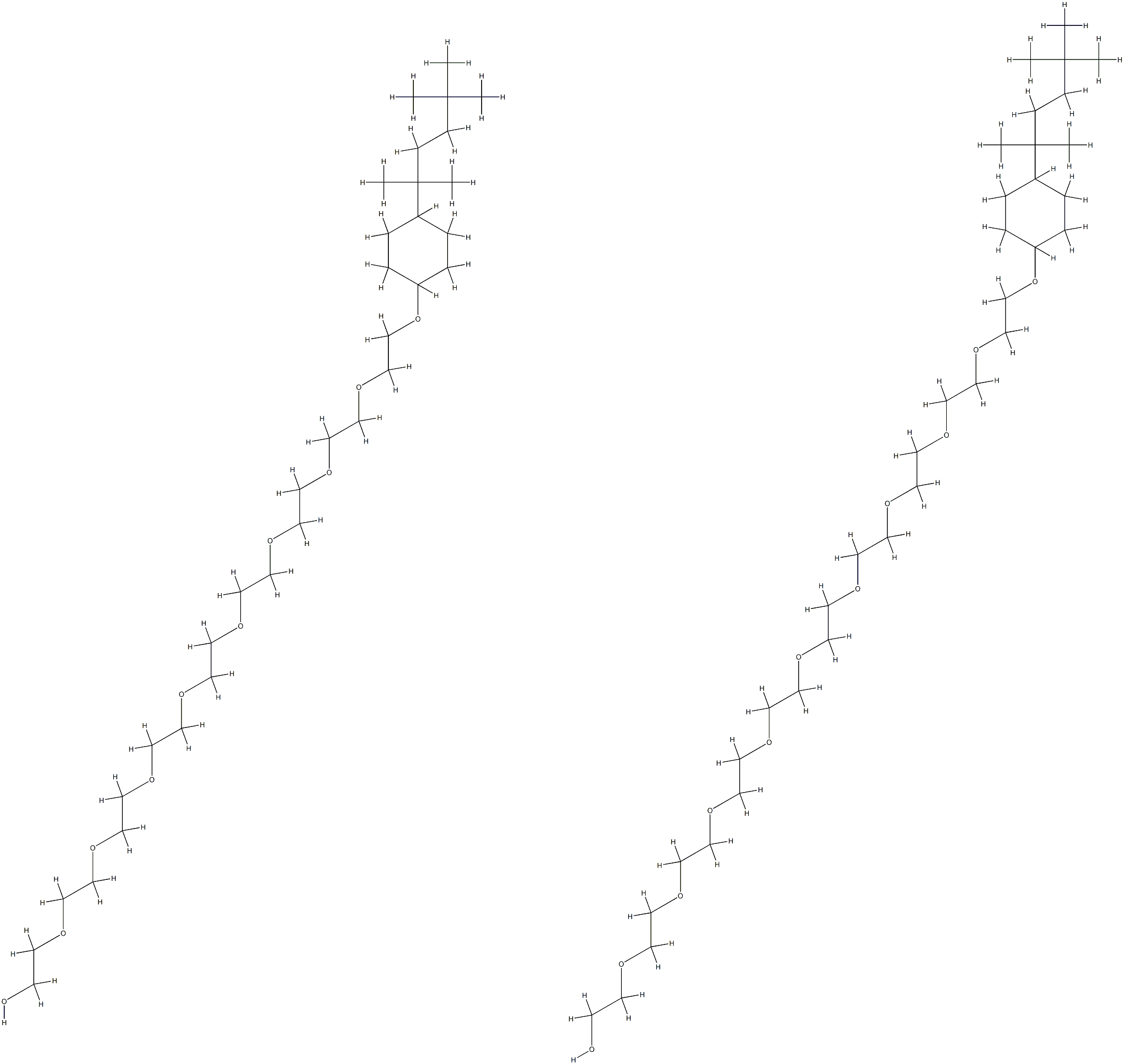 OCTYLPHENYLPOLYETHYLENE GLYCOL Struktur