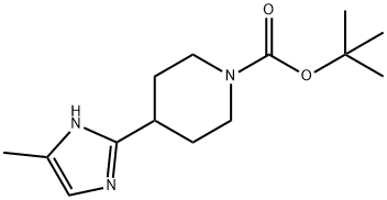 4-(4(5)-Methyl-1H-imidazol-2-yl)-piperidine-1-carboxylic acid tert-butyl ester Struktur