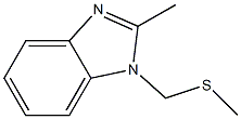 1H-Benzimidazole,2-methyl-1-[(methylthio)methyl]-(9CI) Struktur