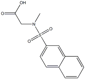 METHYL(2-NAPHTHYLSULFONYL)AMINO]ACETIC ACID Struktur