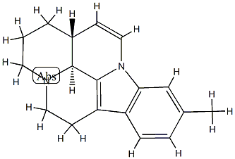 11-methyl-20,21-dinoreburnamenine Struktur