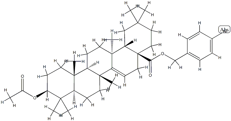 4-bromobenzyl 3-acetylmaprounate Struktur