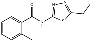 N-(5-ethyl-1,3,4-thiadiazol-2-yl)-2-methylbenzamide Struktur