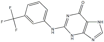 N(2)-(3-trifluoromethylphenyl)guanine Struktur