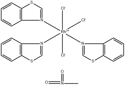 tris(benzothiazole-N)trichlororhodium(III) Struktur