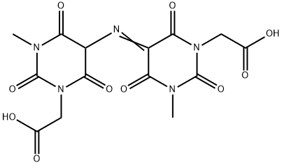 1,1'-dimethylpurpurate-3,3'-diacetic acid Struktur