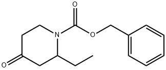 benzyl 2-ethyl-4-oxopiperidine-1-carboxylate Struktur