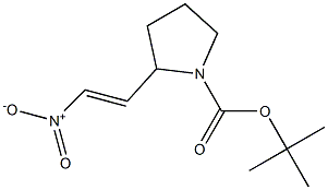 (E)-tert-butyl 2-(2-nitrovinyl)pyrrolidine-1-carboxylate Struktur