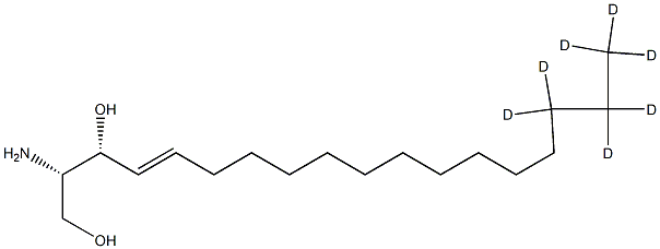 <DIV>D-erythro-sphingosine-d7</DIV> Struktur