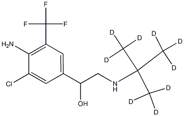 Mabuterol-D9 hydrochloride Struktur