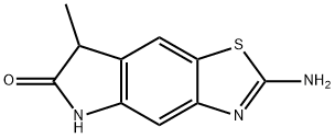 6H-Pyrrolo[2,3-f]benzothiazol-6-one,2-amino-5,7-dihydro-7-methyl-(9CI) Struktur