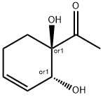 Ethanone, 1-[(1R,2R)-1,2-dihydroxy-3-cyclohexen-1-yl]-, rel- (9CI) Struktur