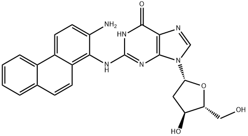 1-(deoxyguanosin-N(2)-yl)-2-aminophenanthrene Struktur