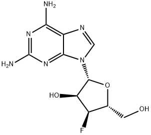 Adenosine,2-amino-3'-deoxy-3'-fluoro- (9CI) Struktur