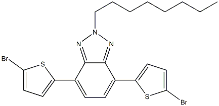 9-(1-Octylnonyl)-2,7-bis(4,4,5,5-tetramethyl-1,3,2-dioxaborolan-2-yl)-9H-carbazole polymer with 4,7-bis(5-bromo-2-thienyl)-2-octyl-2H-benzotriazole Struktur