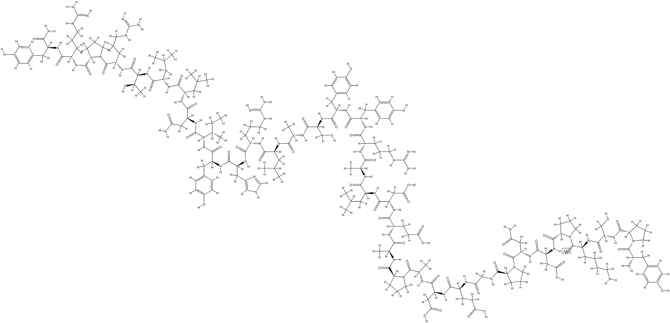 (LEU31,PRO34)-NEUROPEPTIDE Y (PORCINE) Struktur