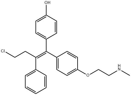 N-Desmethyl 4-Hydroxy Toremifene Struktur