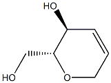 D-erythro-Hex-2-enitol, 1,5-anhydro-2,3-dideoxy- Struktur