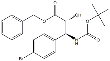 tert-butyl (1S,2R)-2-((benzyloxy)carbonyl)-1-(4-bromophenyl)-2-hydroxyethylcarbamate Struktur