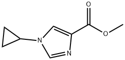 methyl 1-cyclopropyl-1H-imidazole-4-carboxylate Struktur