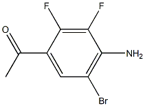 1-(4-Amino-5-bromo-2,3-difluoro-phenyl)-ethanone Struktur