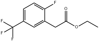 ethyl 2-(2-fluoro-5-(trifluoromethyl)phenyl)acetate Struktur