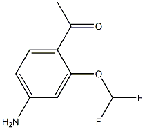 1-(4-Amino-2-difluoromethoxy-phenyl)-ethanone Struktur