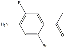 1-(4-Amino-2-bromo-5-fluoro-phenyl)-ethanone Struktur