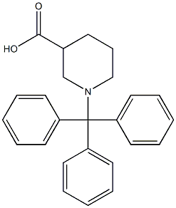 1-tritylpiperidine-3-carboxylic acid Struktur