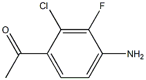 1-(4-Amino-2-chloro-3-fluoro-phenyl)-ethanone Struktur