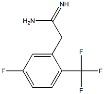 2-(5-fluoro-2-(trifluoromethyl)phenyl)acetamidine Struktur