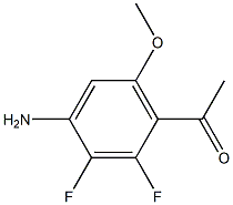 1-(4-Amino-2,3-difluoro-6-methoxy-phenyl)-ethanone Struktur