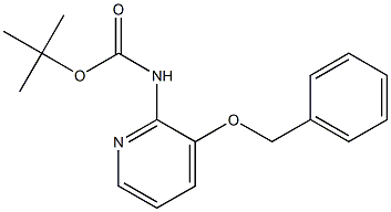 tert-butyl 3-(benzyloxy)pyridin-2-ylcarbamate Struktur