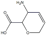 3-Amino-3,6-dihydro-2H-pyran-2-carboxylic acid Struktur