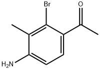 1-(4-Amino-2-bromo-3-methyl-phenyl)-ethanone Struktur