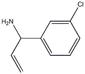 1-(3-chlorophenyl)prop-2-en-1-amine Struktur