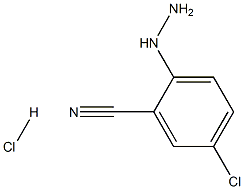 5-chloro-2-hydrazinylbenzonitrile hydrochloride Struktur