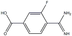 4-amidino-3-fluorobenzoic acid Struktur