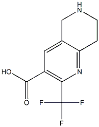 2-Trifluoromethyl-5,6,7,8-tetrahydro-[1,6]naphthyridine-3-carboxylic acid Struktur