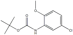 tert-butyl 5-chloro-2-methoxyphenylcarbamate Struktur