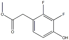 (2,3-Difluoro-4-hydroxy-phenyl)-acetic acid methyl ester Struktur